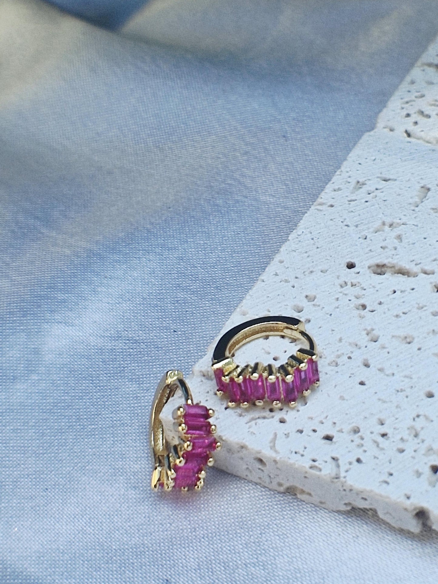 Boucles créoles Ruby