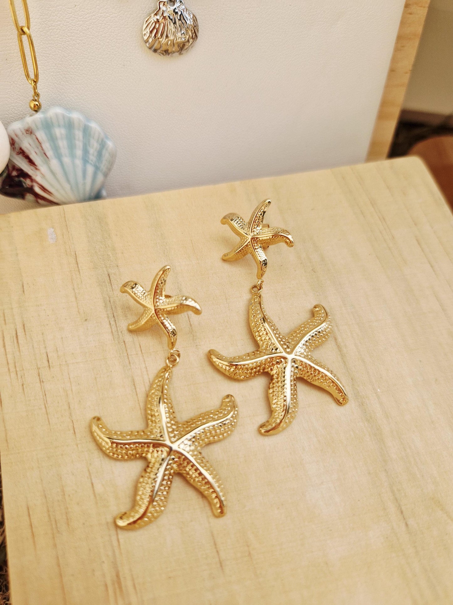 Boucles d’oreilles étoile de mer
