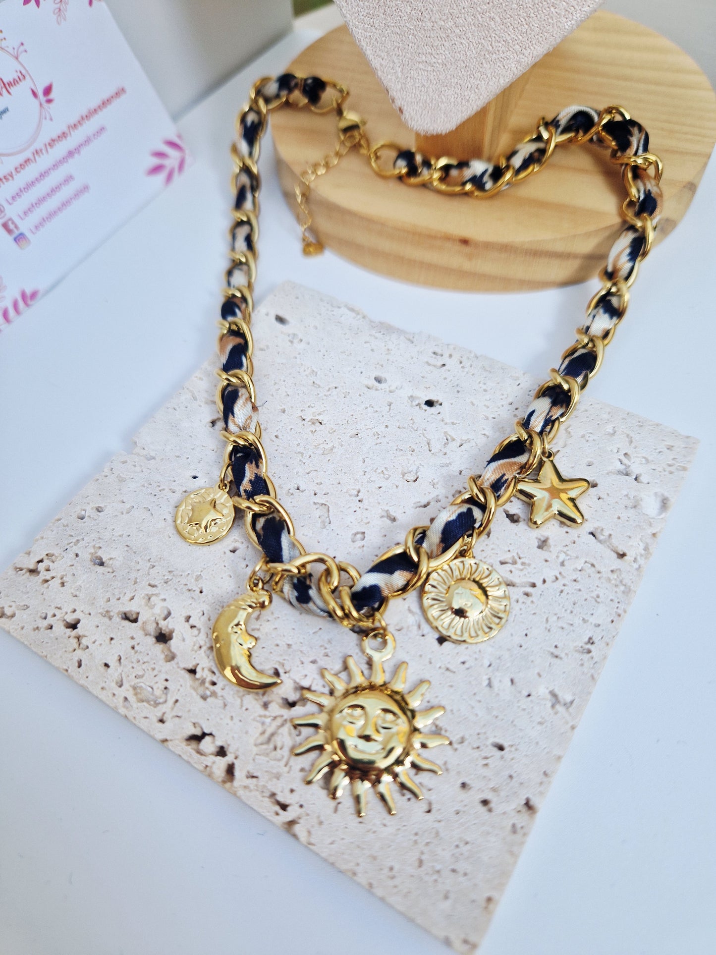 Collier Hélia - Acier inoxydable doré