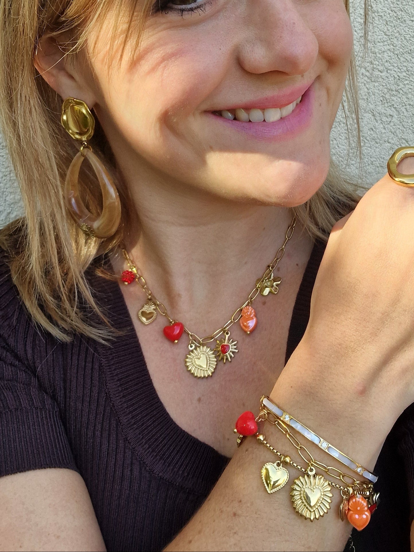 Boucles d'oreilles Ambre