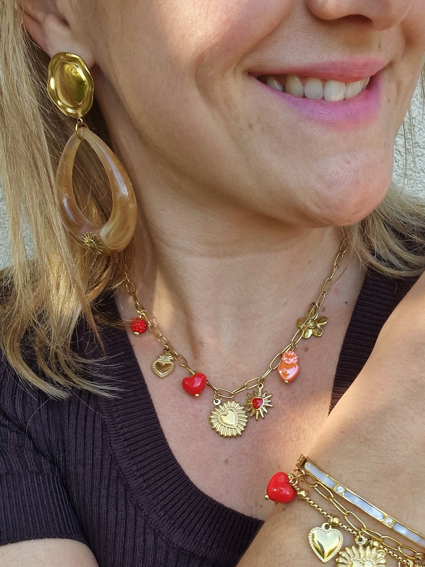 Boucles d'oreilles Ambre