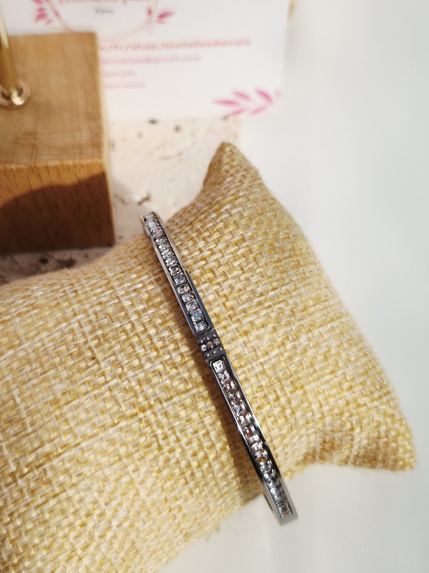 Jonc Éliana argenté