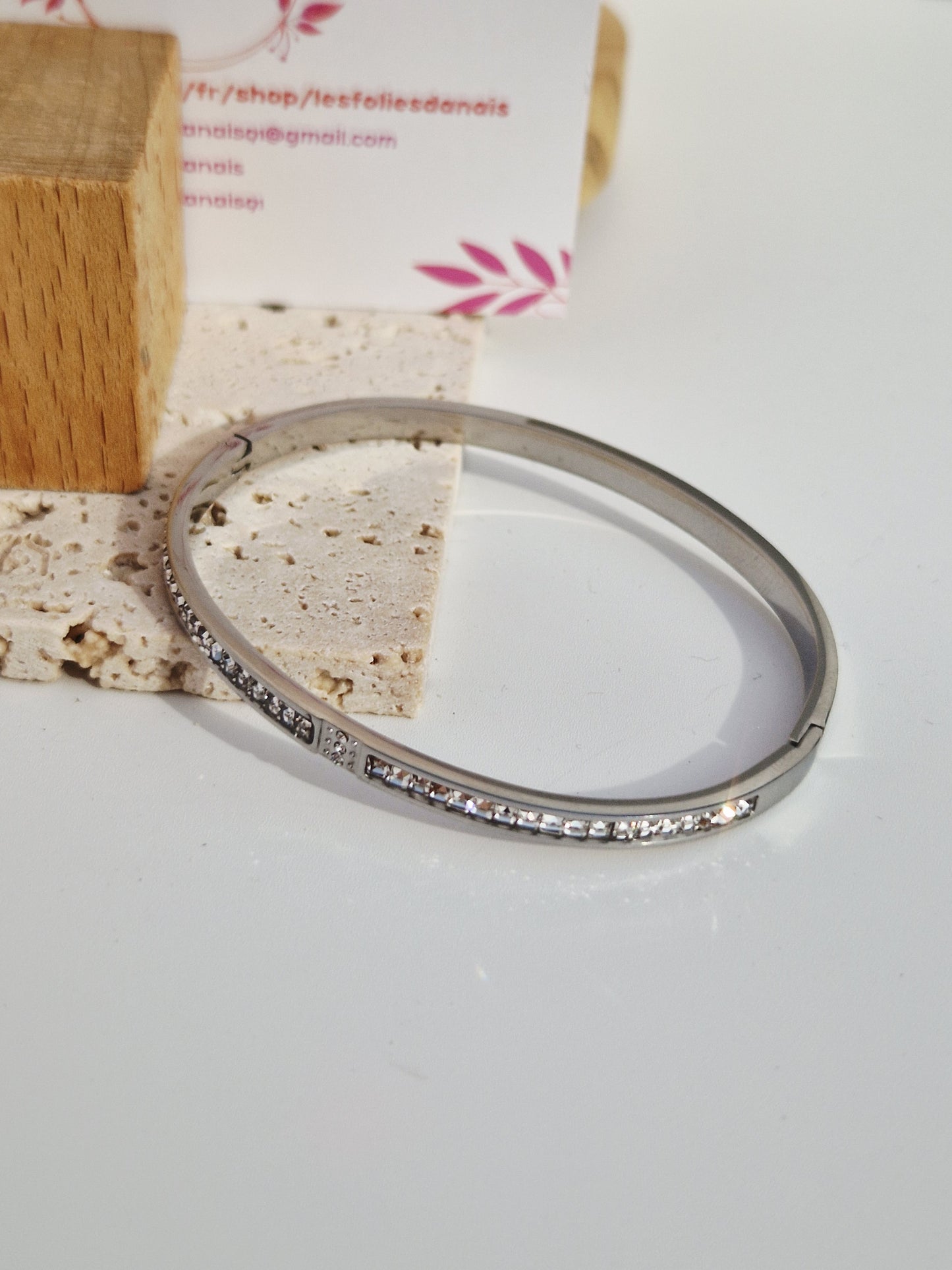 Jonc Éliana argenté