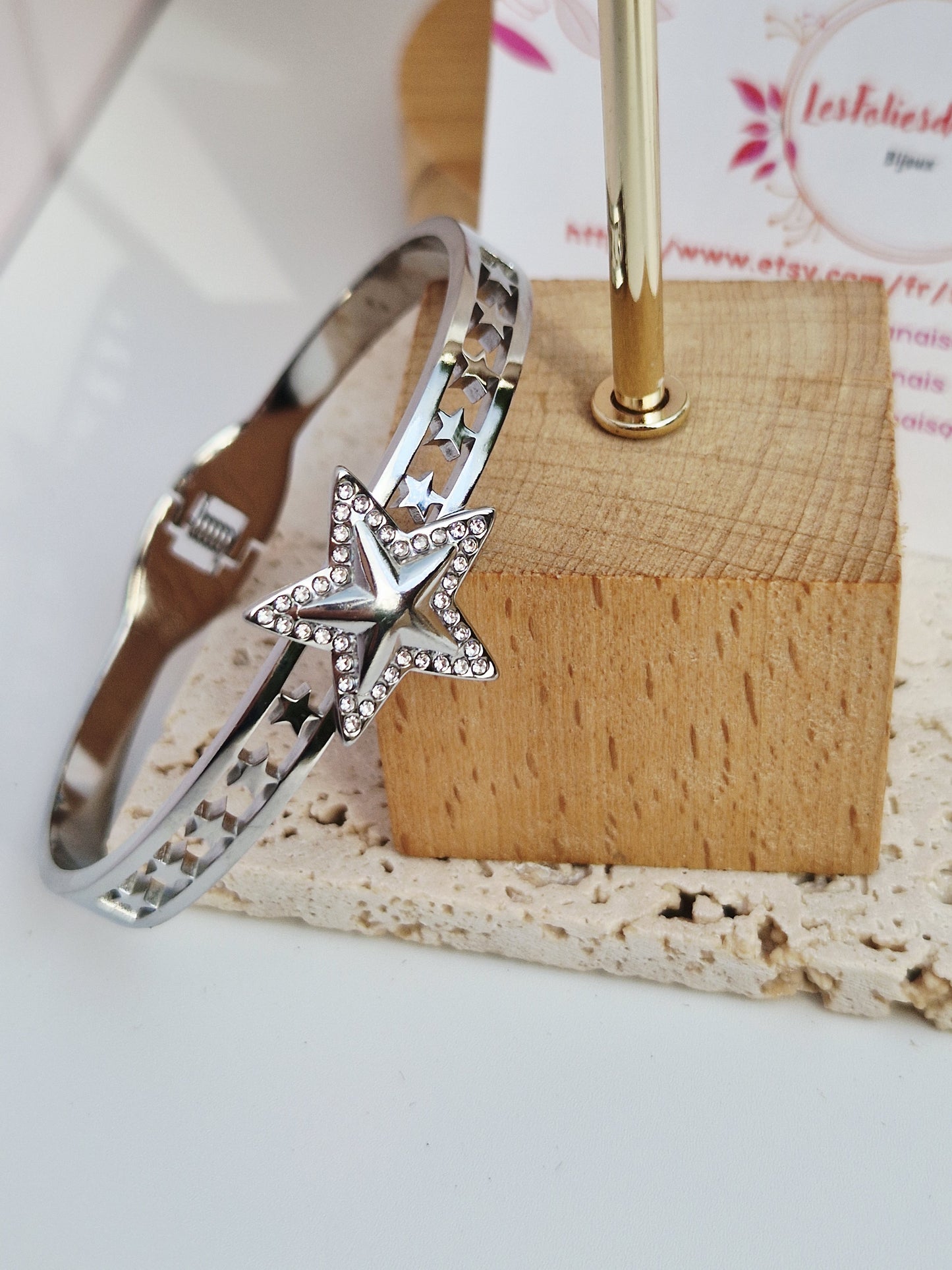 Jonc Stella argenté