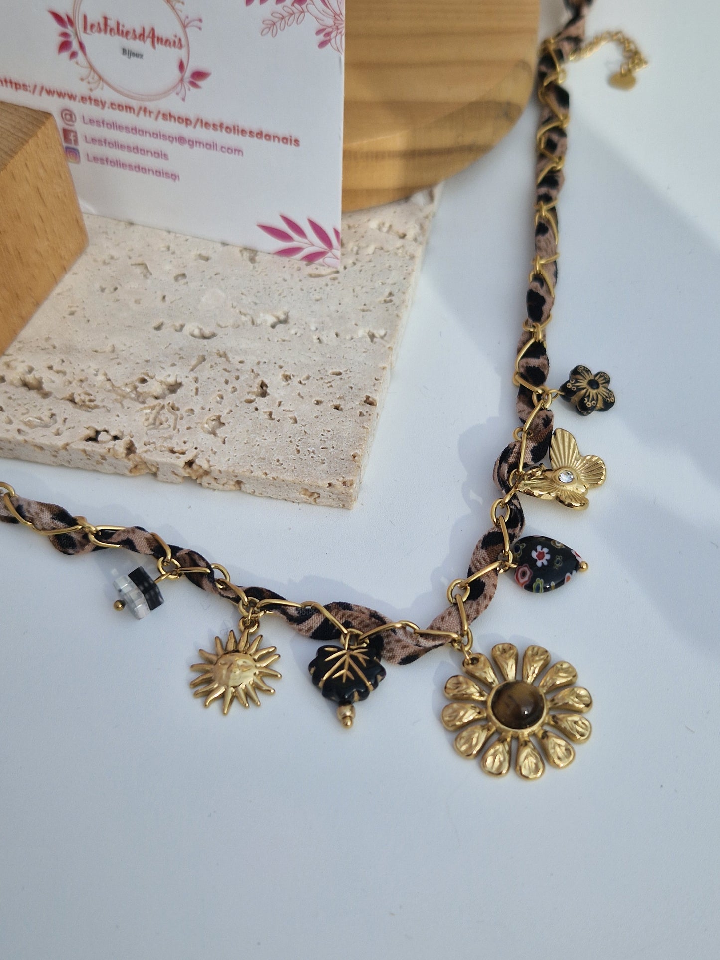 Collier Soléa - Acier inoxydable doré