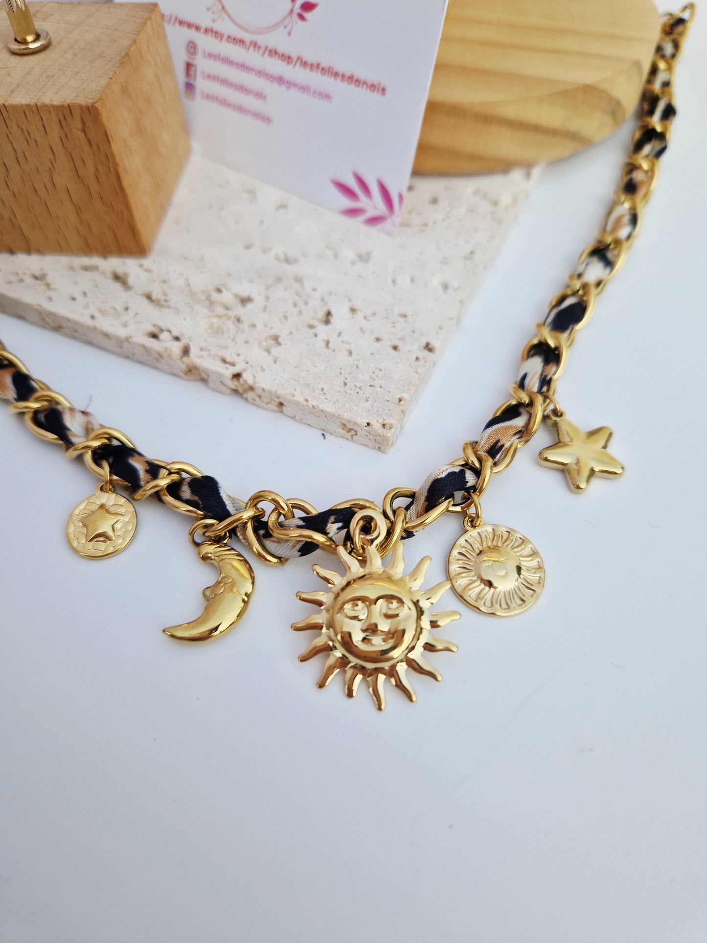 Collier Hélia - Acier inoxydable doré