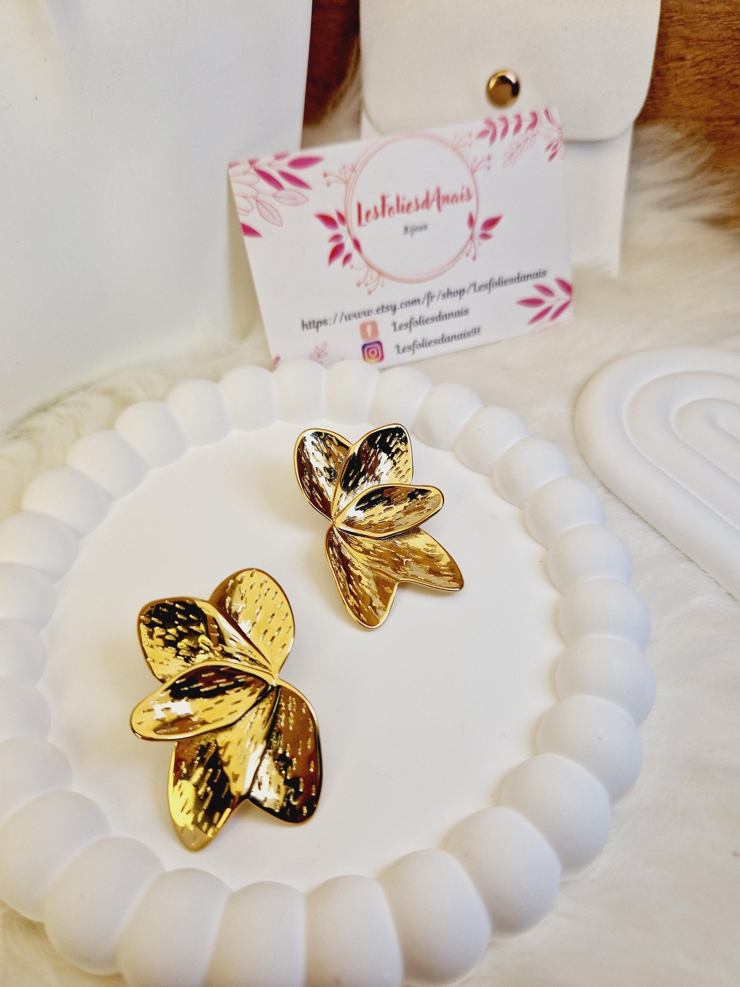 Boucles d'oreilles Pétalia