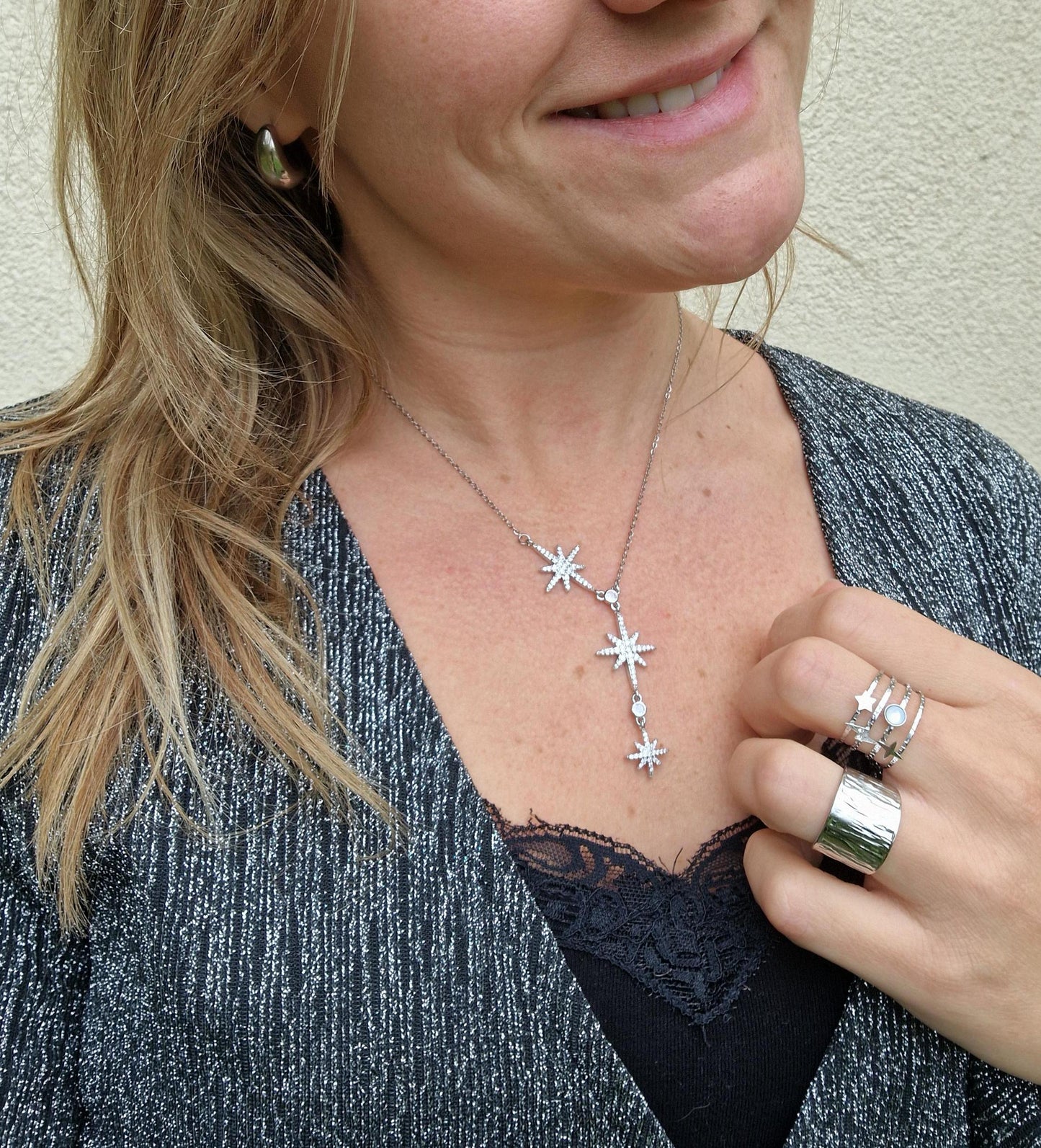 Collier Stars - Argenté