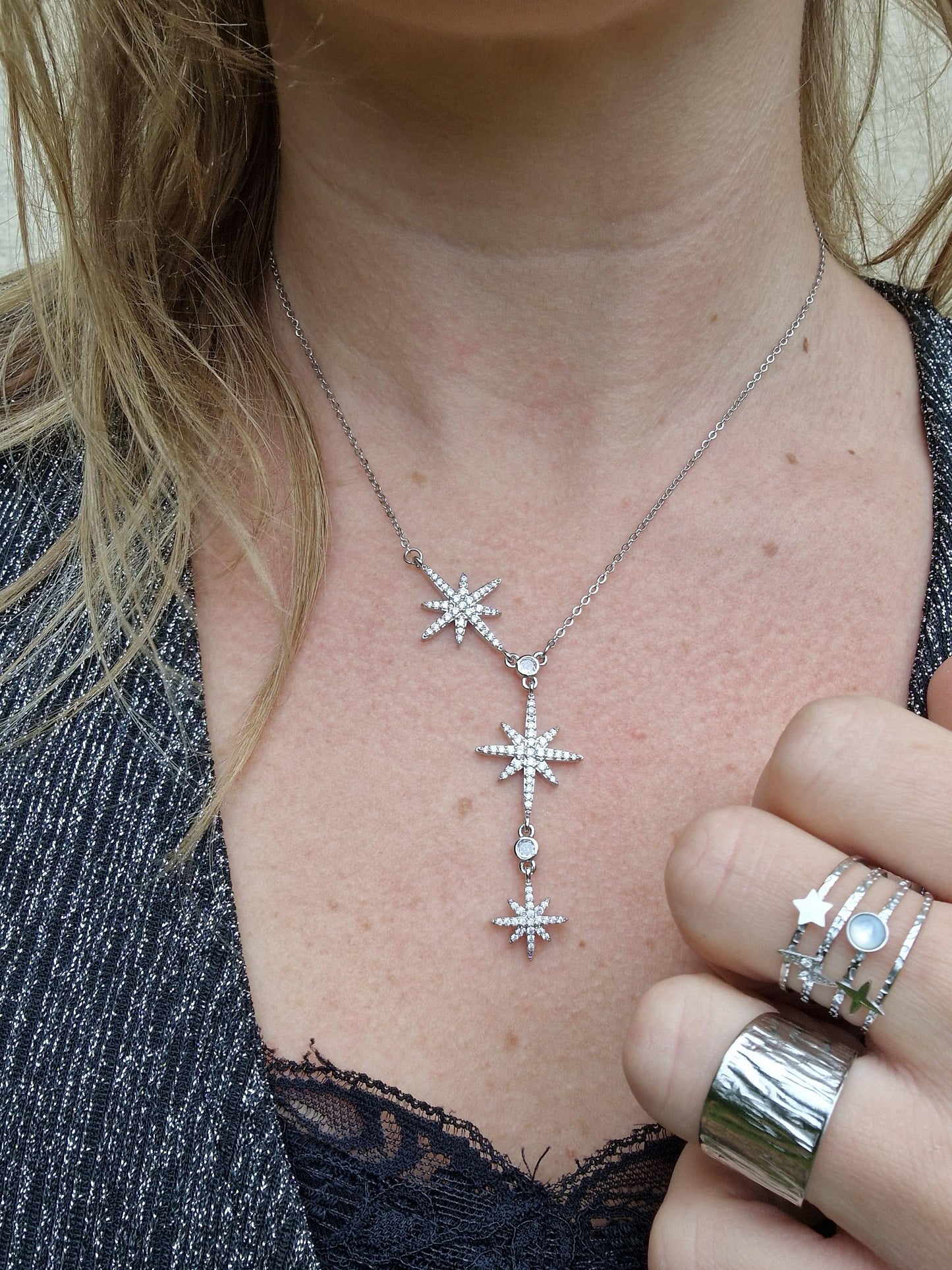 Collier Stars - Argenté