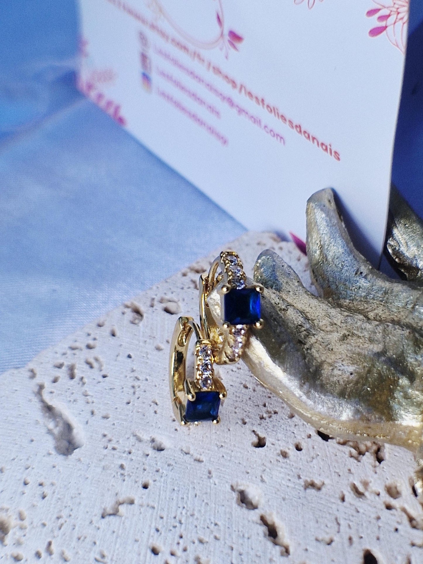 Boucles d'oreilles Azur