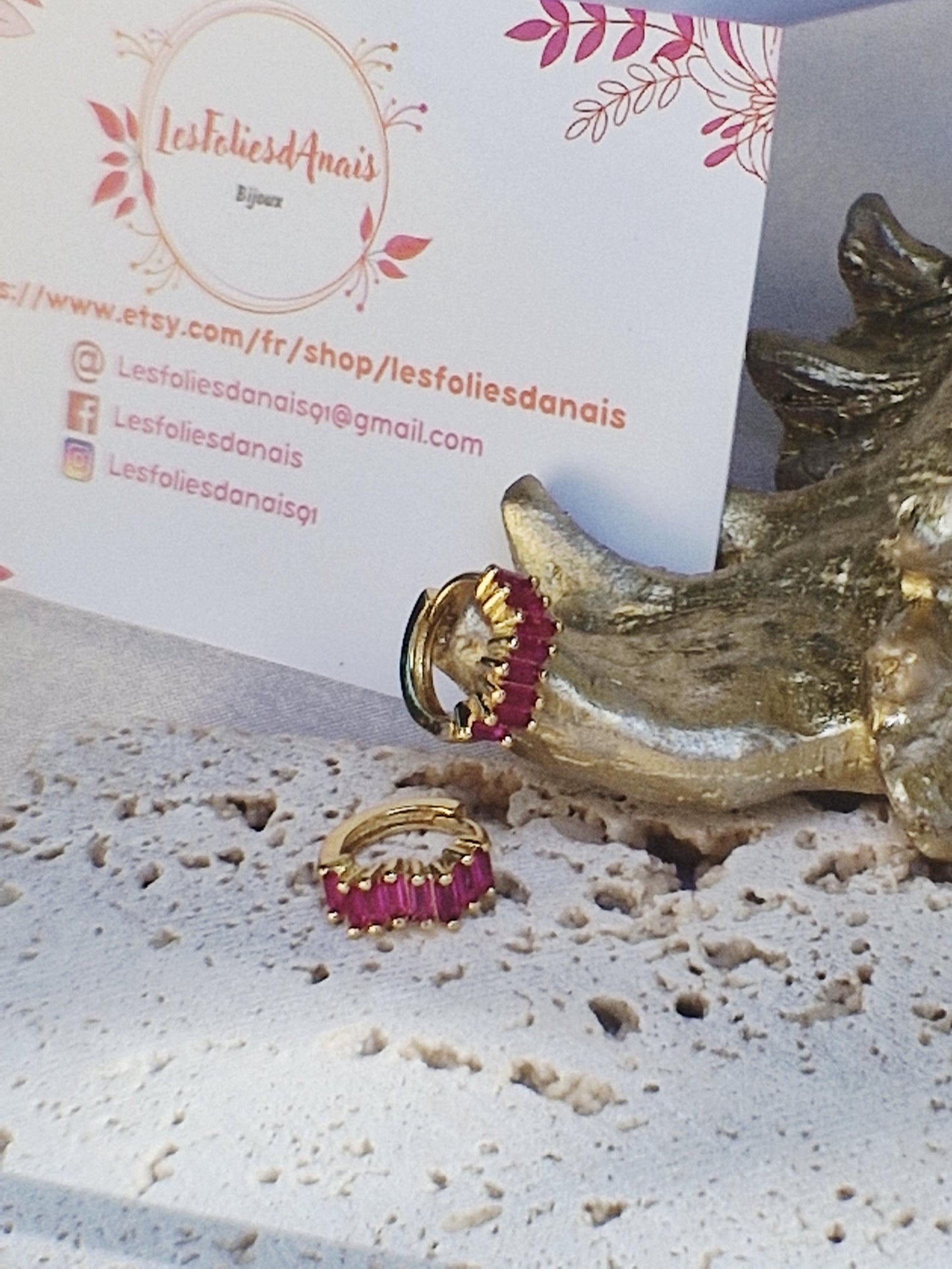 Boucles créoles Ruby