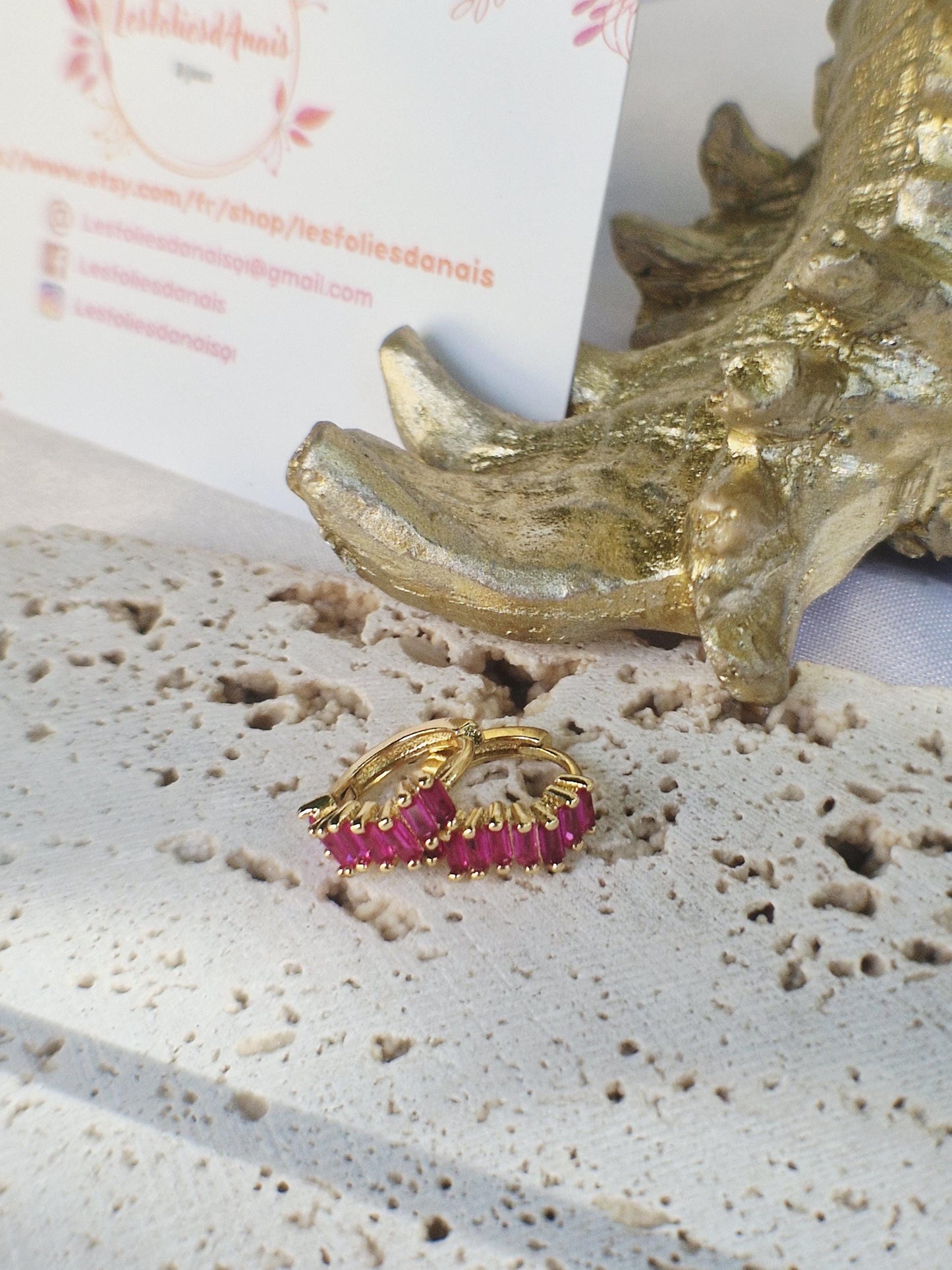 Boucles créoles Ruby