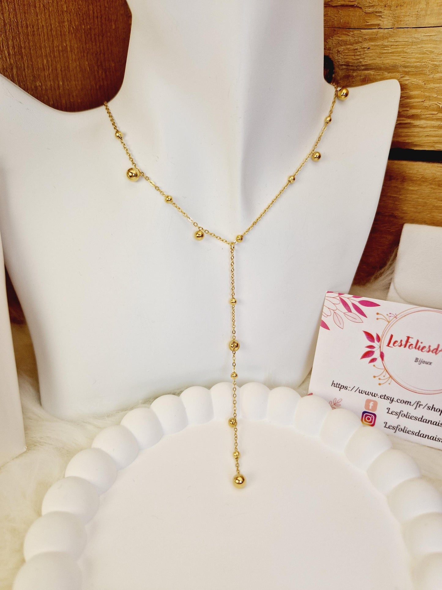 Collier Aurore – Acier inoxydable doré