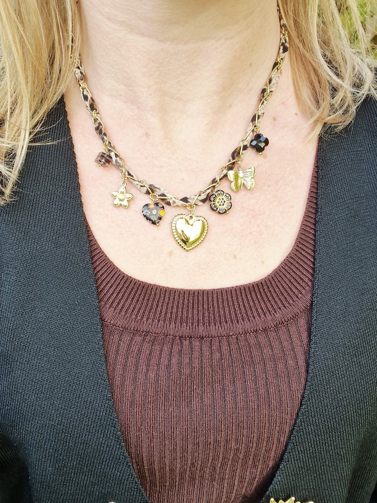 Collier Cléa - Acier inoxydable doré