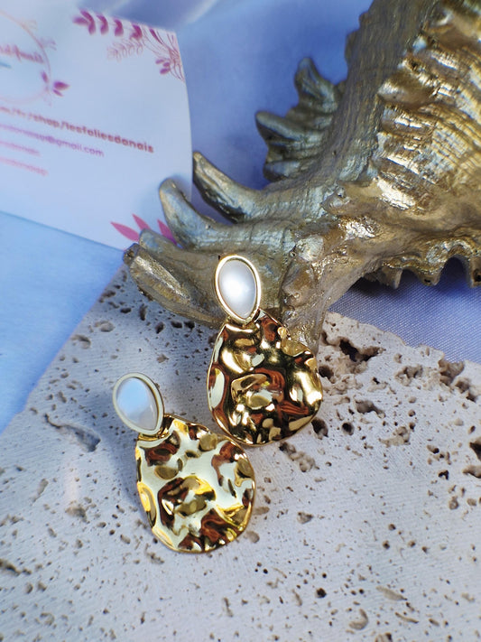 Boucles d’oreilles Nacre