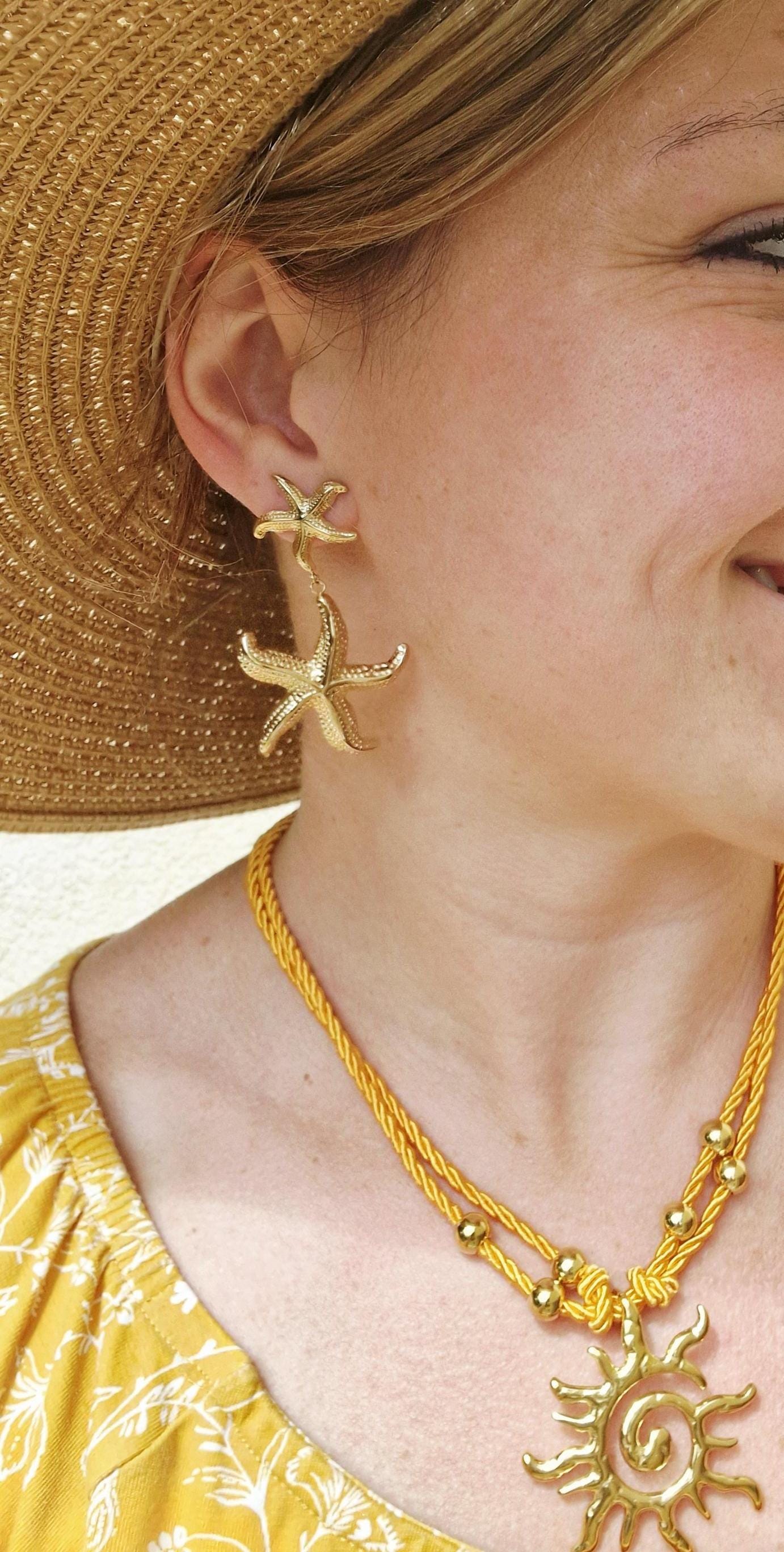 Boucles d’oreilles étoile de mer