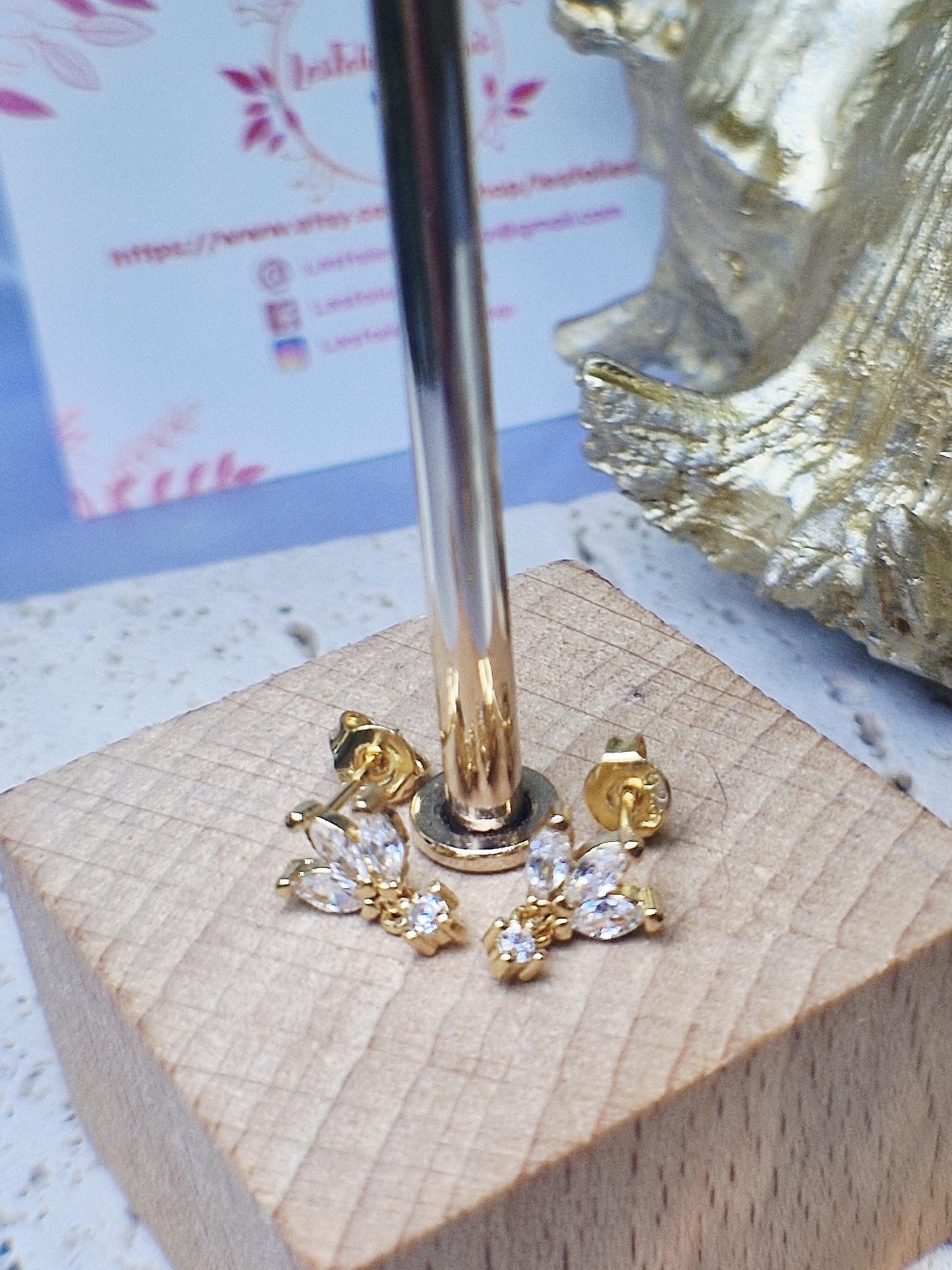 Boucles d’oreilles Lotus