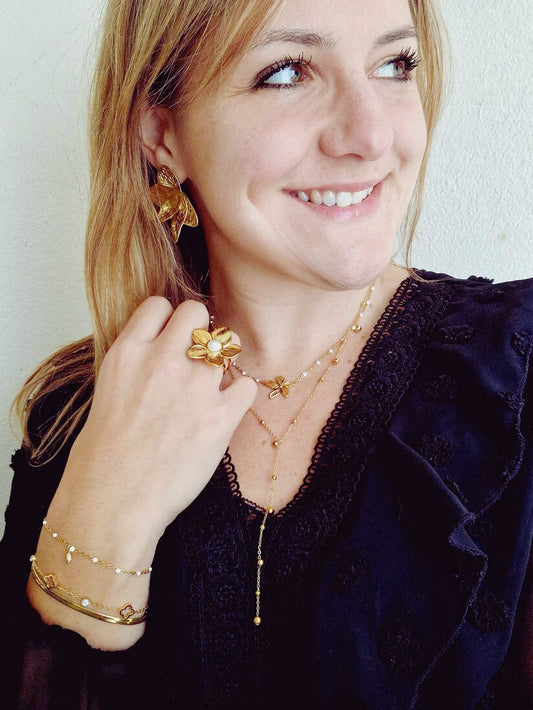 Collier Aurore – Acier inoxydable doré