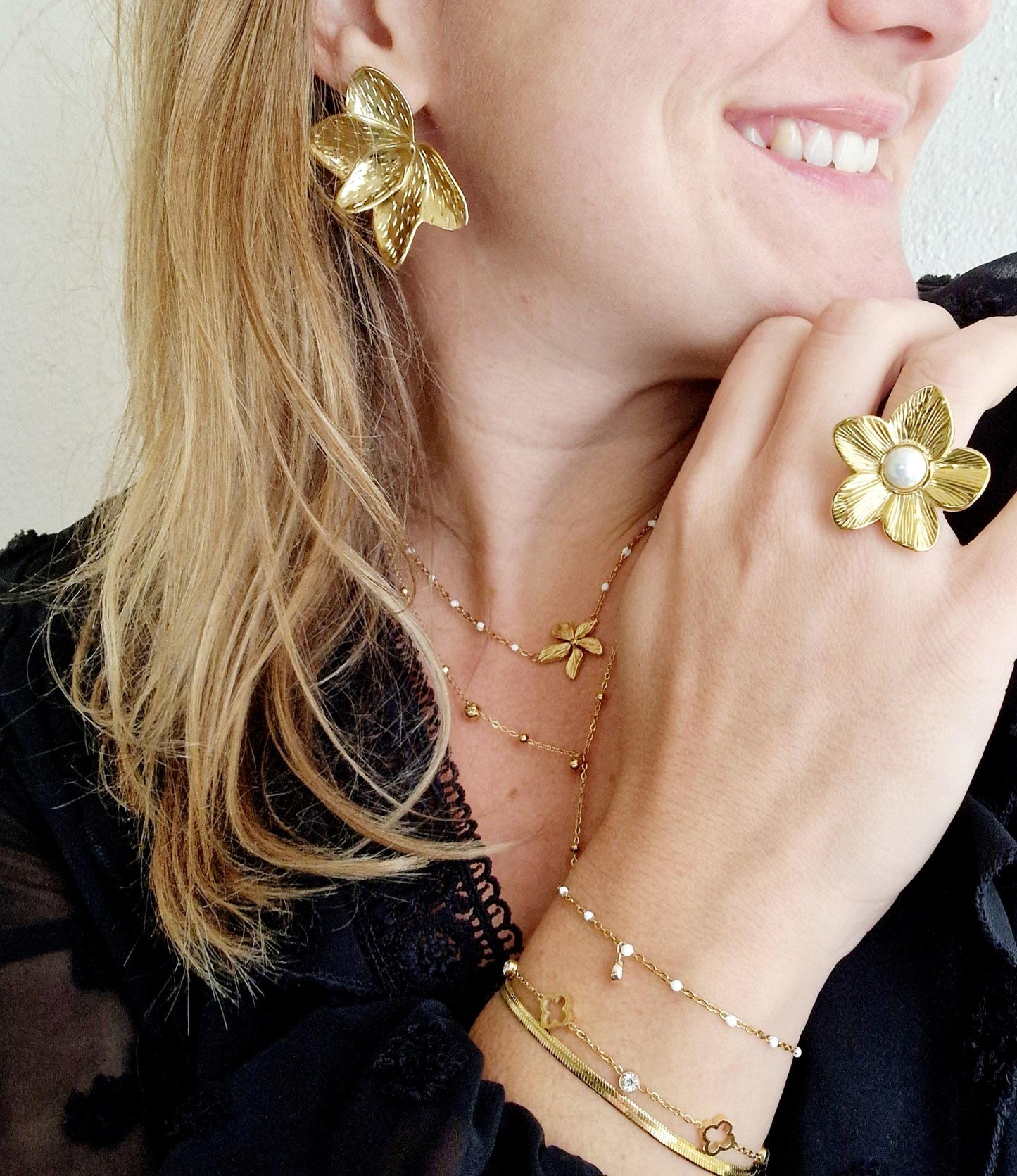 Boucles d'oreilles Pétalia