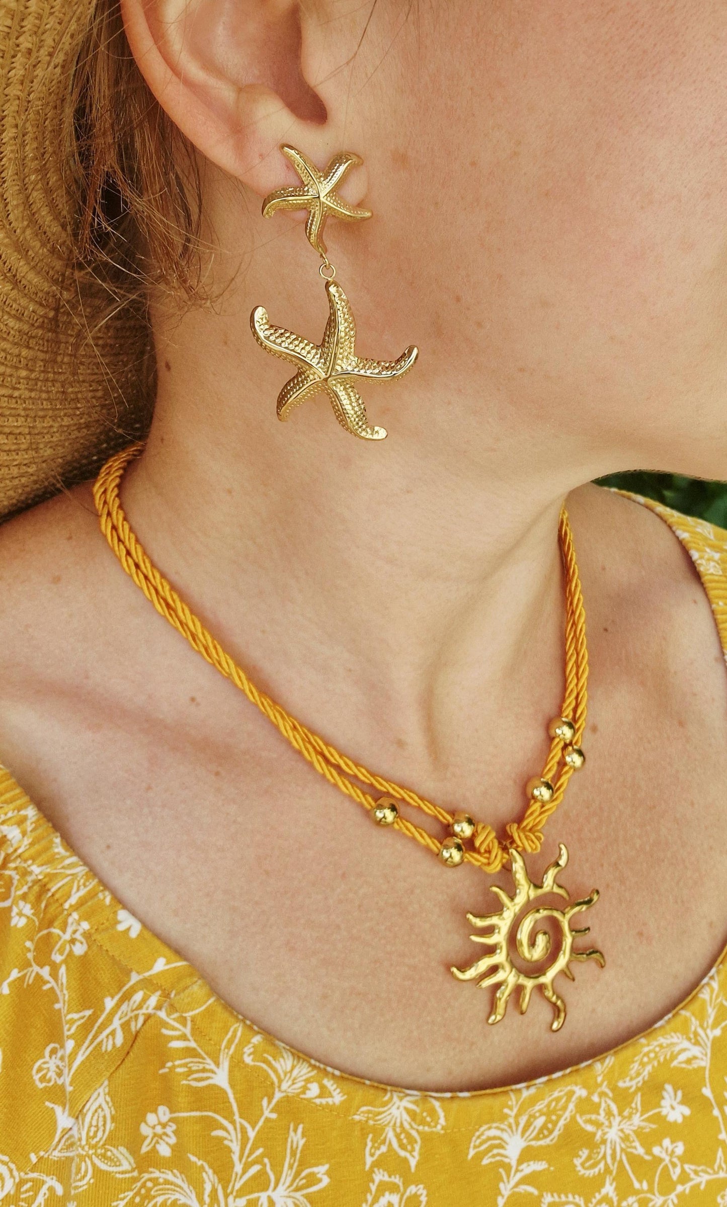 Boucles d’oreilles étoile de mer