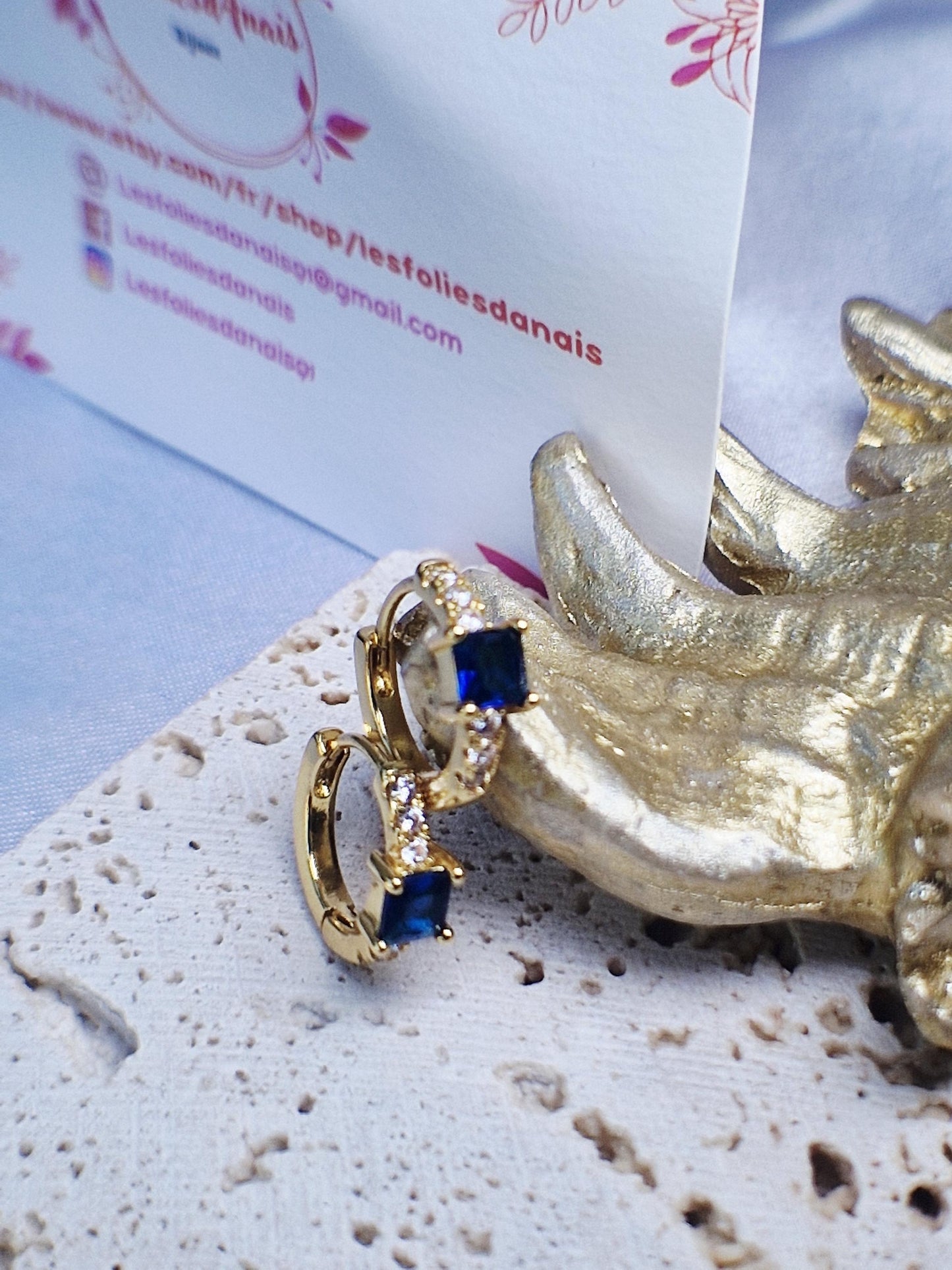 Boucles d'oreilles Azur