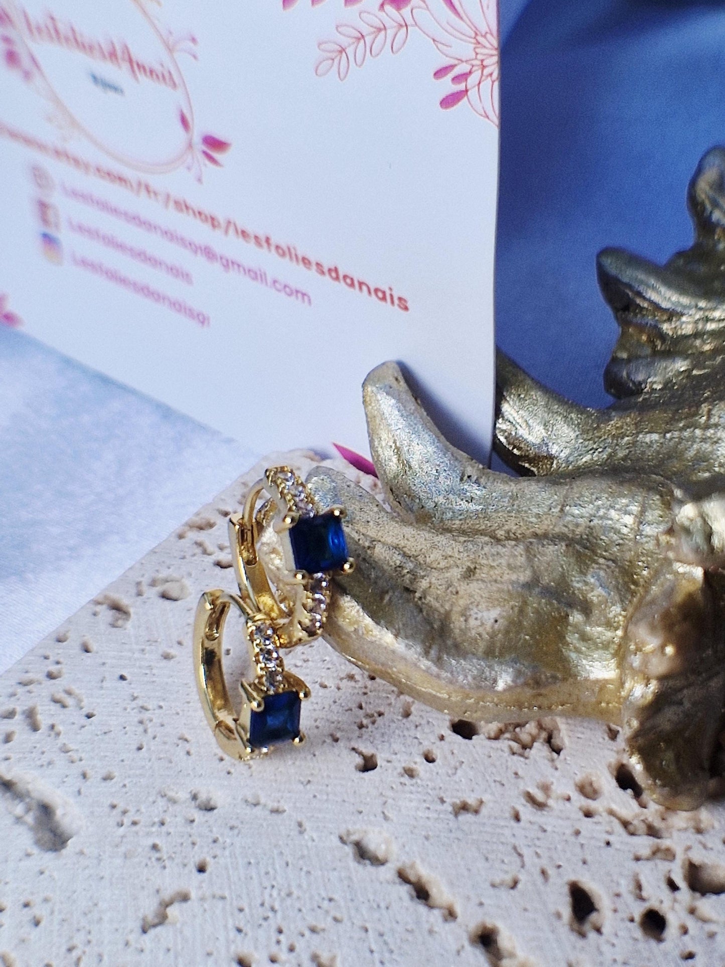 Boucles d'oreilles Azur