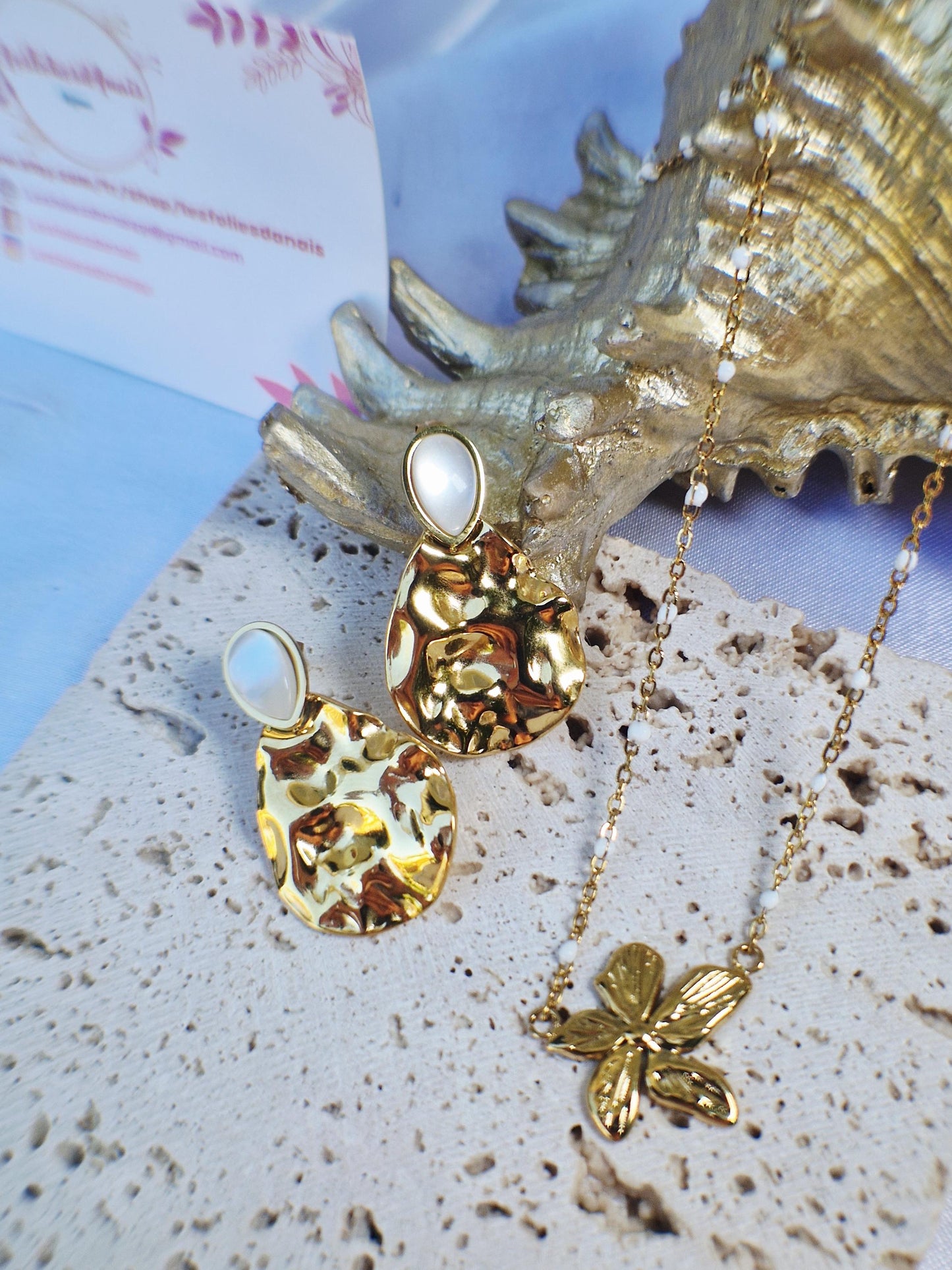 Boucles d’oreilles Nacre