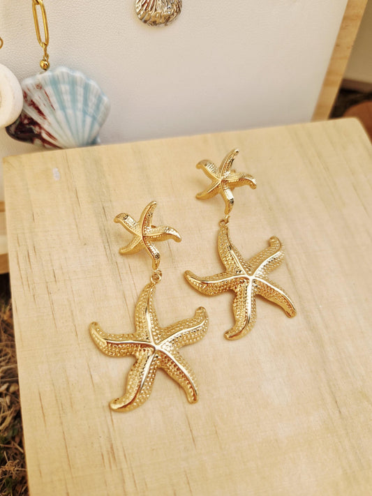 Boucles d’oreilles étoile de mer